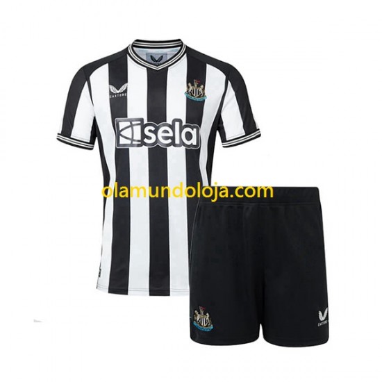 Camisola Newcastle United Criança Equipamento Primeiro 2023-2024 Manga Curta